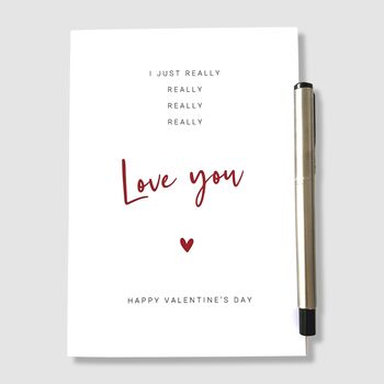 Valentines Card Really Really Love You, 4 of 8