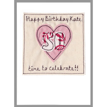 Personalised 50th Birthday Card For Her, 9 of 10