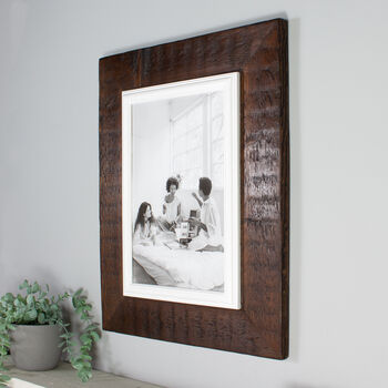 Reclaimed Timber Picture Frame Wedding Gift Idea, 2 of 7