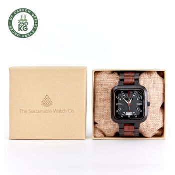The Hickory: Handmade Vegan Wood Wristwatch For Men, 2 of 8