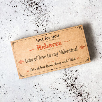 Personalised Valentine's Chocolate Flowers Gift Box, 2 of 10