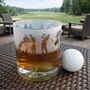 Golf Etched Glass Tumbler, thumbnail 1 of 7