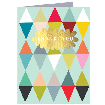 Mini Gold Foiled Thank You Card, 2 of 5