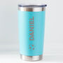 Personalised Football Name Thermos Insulated Travel Cup, thumbnail 4 of 7