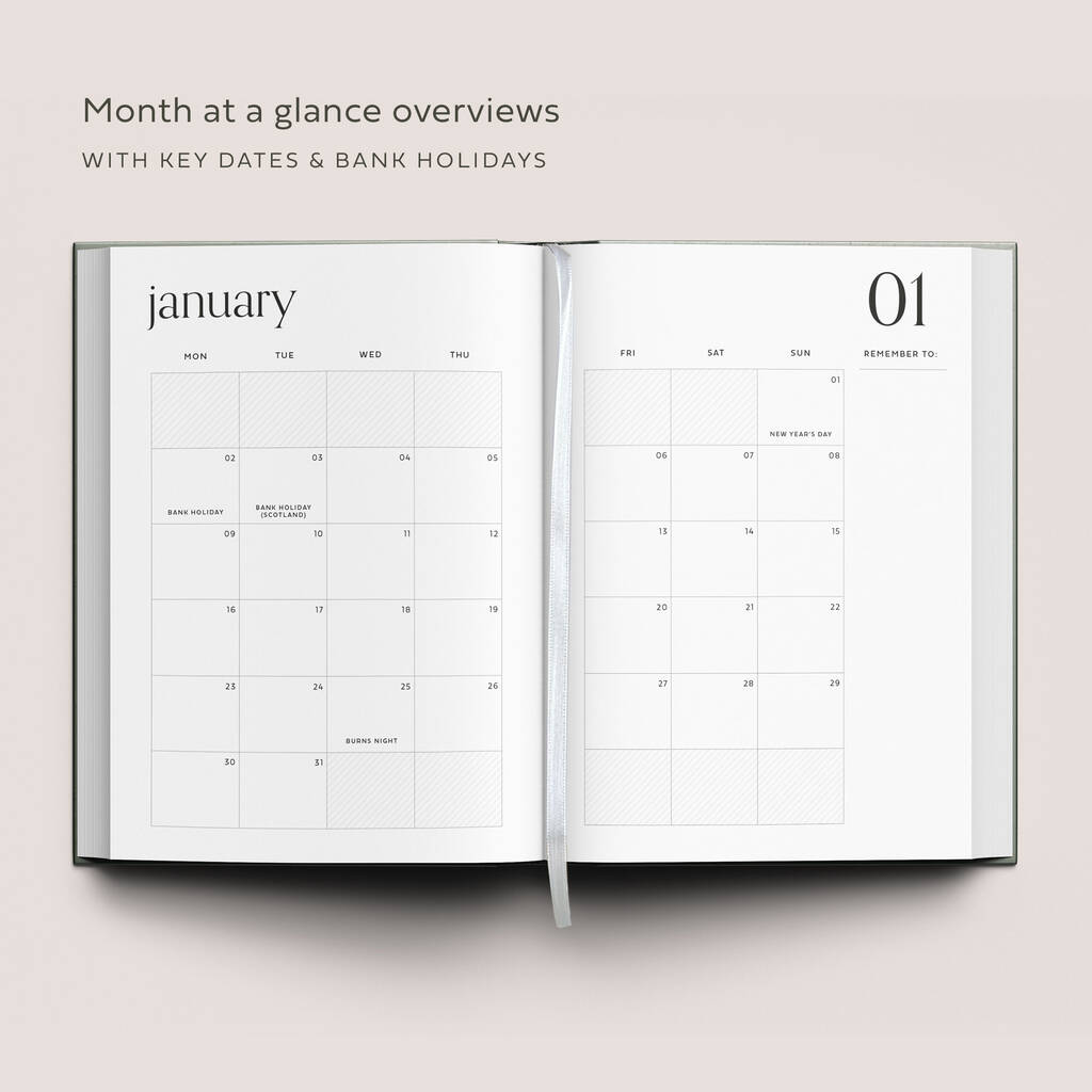 Personalised Planner And Notebook Stationery Gift Set By AIM Studio Co