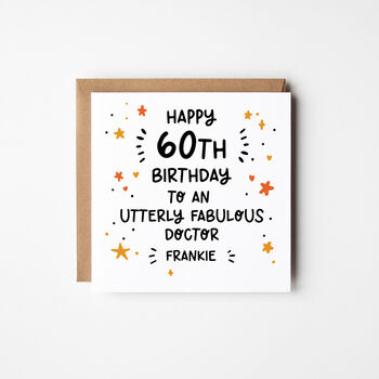 Utterly Fabulous X Personalised 60th Birthday Card You Choose, 2 of 3