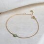 Bilbao June Gold Birthstone Bracelet Moonstone, thumbnail 2 of 4