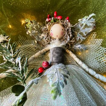 Enchanted Christmas Woodland Berry Fairy Treetopper, 12 of 12