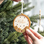 Personalised First Christmas Train Bauble Decoration, thumbnail 3 of 9