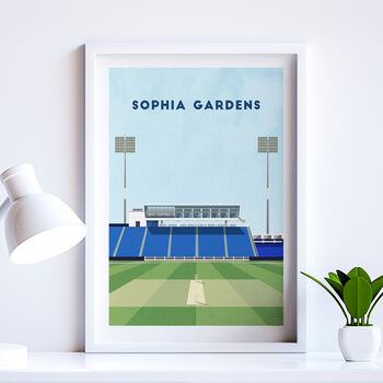 Contemporary Cricket Ground Print Gift, Framed Or Unframed, 10 of 11