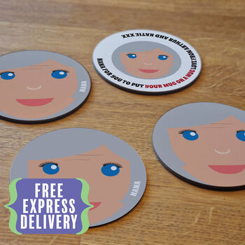 Personalised Glossy Coaster Gift For Granny, 3 of 7