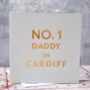 No.One Dad Location Gold Foiled Card, thumbnail 2 of 4