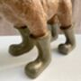 24cm Wind In The Face Dog In Boots Figurine Ornament Country Decor Dog Lover Gift, thumbnail 7 of 7