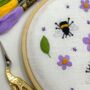 Beginners Embroidery Kit, Bees And Flowers, thumbnail 4 of 9
