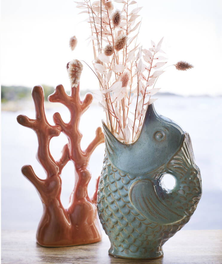 Ceramic Fish Vase Or Jug By Posh Totty Designs Interiors