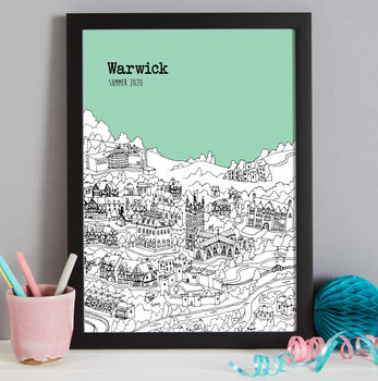 Personalised Warwick Print, 4 of 10