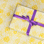 Sunflower Yellow Wrapping Paper, thumbnail 2 of 3