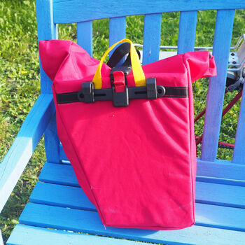 Recycled, Repurposed Royal Mail Bicycle Pannier Bags, 3 of 9