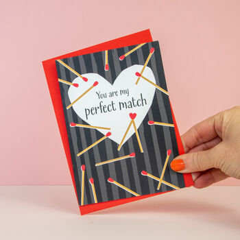 Valentines / Anniversary Card You're My Perfect Match, 3 of 3