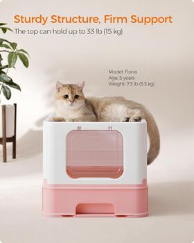 Hidden Cat Litter Box For Large Cats Anti Leaking, 5 of 12