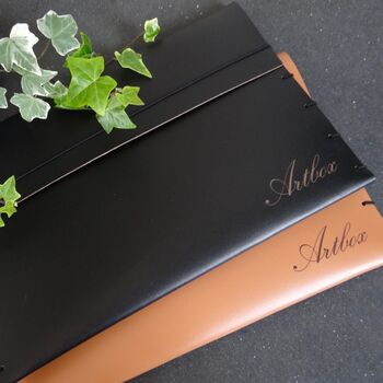 Personalised A4 Leather Document Folder, 10 of 12