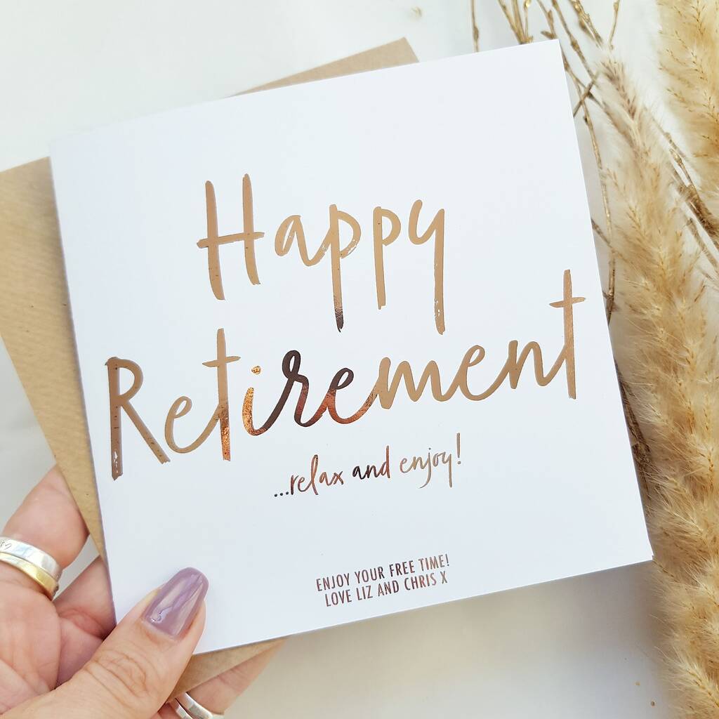Happy Retirement Card | Personalised Card, 1 of 2