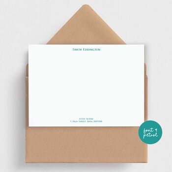 Classic Note Cards Choose Font And Colour, 3 of 10