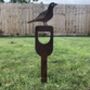 Blackbird On A Spade Garden Or Home Decoration, thumbnail 2 of 3