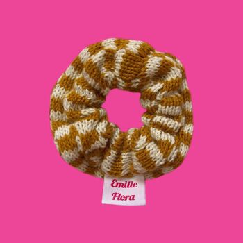 Check Knitted Scrunchie, 7 of 8