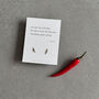 Something Great Sterling Silver Chilli Earrings, thumbnail 9 of 10
