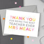 Personalised 'Thank You' Teaching Assistant Card, thumbnail 2 of 4