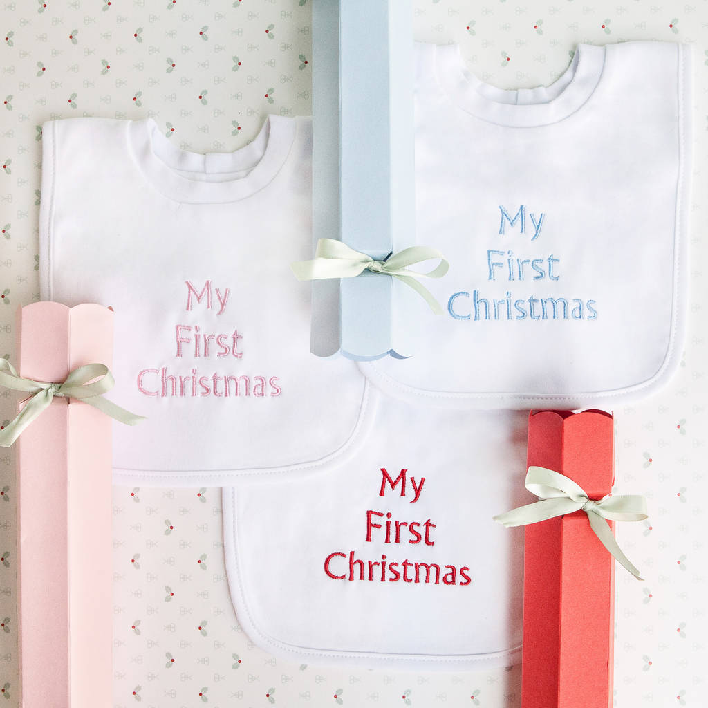Baby s “My First Christmas” Bib Christmas Cracker