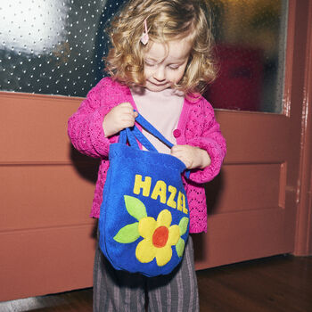 Toddler's Personalised Handbag Blue, 3 of 8