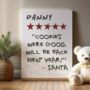 Personalised Santa’s Thank You Note Hand Made Print, thumbnail 5 of 5