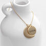 Personalised Gold Plated Moon And Sun Necklace, thumbnail 2 of 7