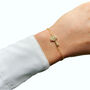 Key Bracelet Rose Or Gold Plated 925 Silver, thumbnail 1 of 5