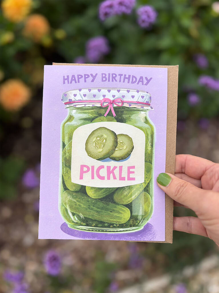 Pickles Jar Birthday Card, 1 of 3