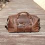 Genuine Leather Holdall With Front Pocket Detail, thumbnail 10 of 12