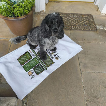 Personalised Years Of Gardening Birthday Gift Garden Towel, 2 of 6