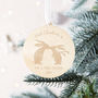 Wooden First Married Christmas Bauble, thumbnail 1 of 3