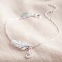 Delicate Feather Bracelet In Silver Gold And Rose Gold, thumbnail 9 of 9