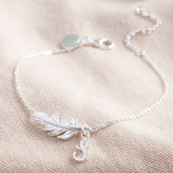 Delicate Feather Bracelet In Silver Gold And Rose Gold, 9 of 9