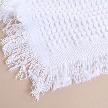 Personalised White Shawl For Christening, 5 of 6