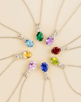 Blue Sapphire Pendant Necklace In Sterling Silver And Gold, 4 of 12