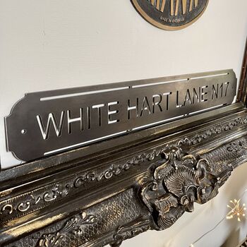 White Hart Lane Metal Football Street Sign – Designed And Made In Britain, 8 of 12