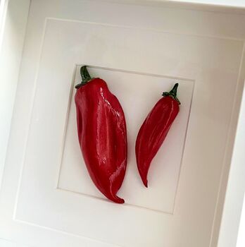 Kitchen Ceramic Wall Art: Red Peppers, 2 of 3