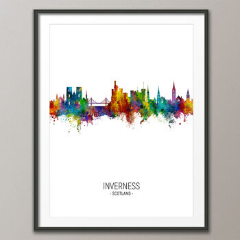 Inverness Skyline Portrait Print And Box Canvas, 3 of 5