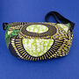 African Print Crossbody Shoulder Bag | Dumpling Sling Bag | Green Yellow, thumbnail 6 of 6