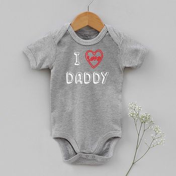'I Love Daddy' Baby Body Vest, 6 of 6
