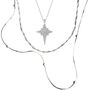 Sterling Silver Northernstar Necklace Layering Stacking Set, thumbnail 2 of 3